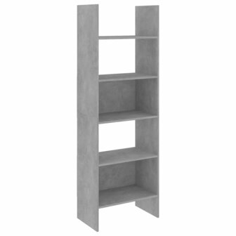 Boekenkast 60x35x180 cm bewerkt hout betongrijs 8720286352663 2