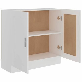 Boekenkast 82,5x30,5x80 cm bewerkt hout wit 8720286133873 7