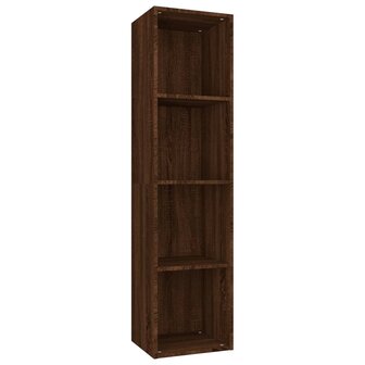 Boekenkast / tv-meubel 36x30x143 cm bruin eikenkleur 8720286975107 2