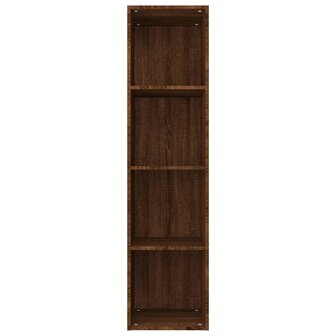 Boekenkast / tv-meubel 36x30x143 cm bruin eikenkleur 8720286975107 6