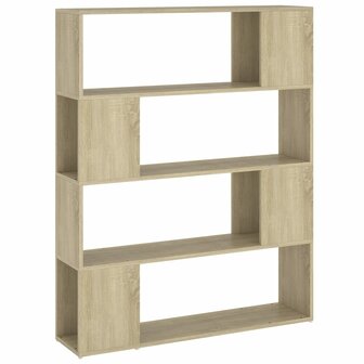 Boekenkast/kamerscherm 100x24x124 cm sonoma eikenkleurig 8720286651476 2