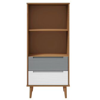 Boekenkast MOLDE 60x35x133,5 cm massief grenenhout bruin 8720845542245 4