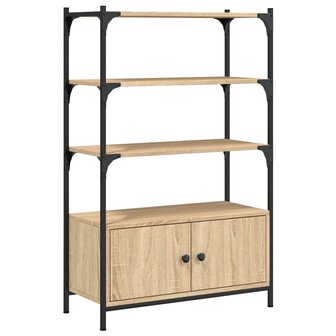 Boekenkast 3-laags 70x30x109,5 cm bewerkt hout sonoma eiken 8721012340459 2