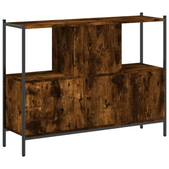 Boekenkast 102x28x77,5 cm bewerkt hout gerookt eikenkleurig 8721012339514 7