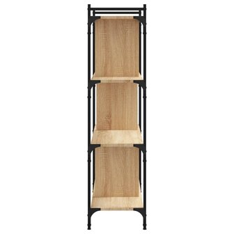 Boekenkast 4-laags 76x32x123 cm bewerkt hout sonoma eikenkleur 8720845418878 5