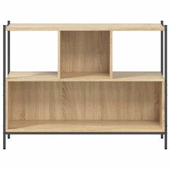 Boekenkast 102x28x77,5 cm bewerkt hout sonoma eikenkleurig 8721012339507 5