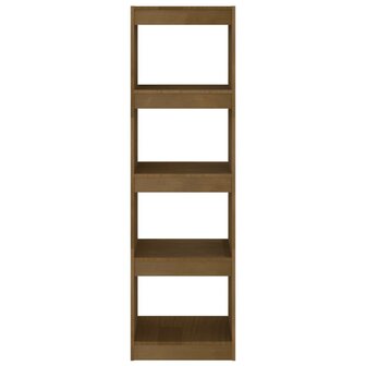 Boekenkast/kamerscherm 40x30x135,5 cm grenenhout honingbruin 8720286608463 5