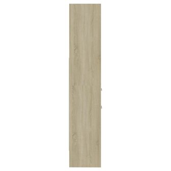 Boekenkast 40x35x180 cm bewerkt hout sonoma eikenkleurig 8720286352748 5