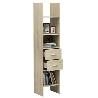 Boekenkast 40x35x180 cm bewerkt hout sonoma eikenkleurig 8720286352748 7