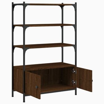 Boekenkast 3-laags 70x30x109,5 cm bewerkt hout bruineikenkleur 8721012340480 5