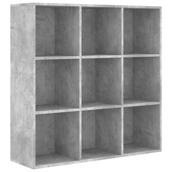 Boekenkast 98x29x97,5 cm bewerkt hout betongrijs 8719883869872 2