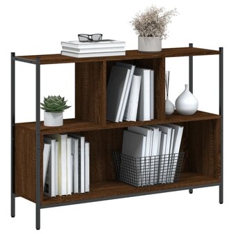 Boekenkast 102x28x77,5 cm bewerkt hout bruineikenkleurig 8721012339538 4