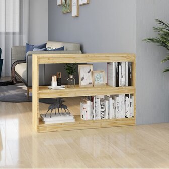 Boekenkast / kamerscherm 100x30x71,5 cm massief grenenhout 8720286609088 1