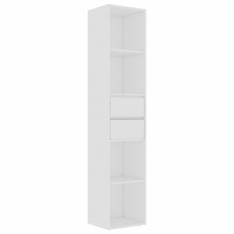 Boekenkast 36x30x171 cm bewerkt hout wit 8720286016619 2