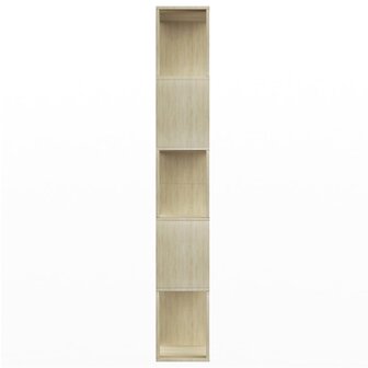 Boekenkast/kamerscherm 80x24x159 cm bewerkt hout sonoma eiken 8719883672632 6