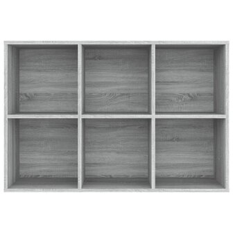 Boekenkast/dressoir 66x30x98 cm bewerkt hout grijs sonoma eiken 8720286975398 10