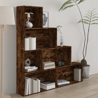 Boekenkast 155x24x160 cm gerookt eikenkleurig 8720286954096 1