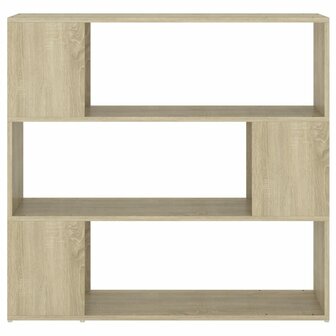 Boekenkast/kamerscherm 100x24x94 cm sonoma eikenkleurig 8720286651384 5