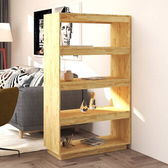 Boekenkast / kamerscherm 80x35x135 cm massief grenenhout 8720286816202 1