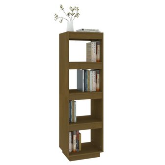 Boekenkast/kamerscherm 40x35x135 cm grenenhout honingbruin 8720286815830 4