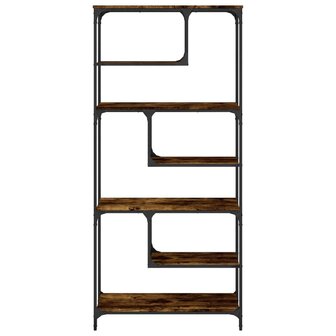 Boekenkast 81x36x176 cm bewerkt hout gerookt eikenkleurig 8721012045590 5