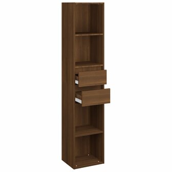 Boekenkast 36x30x171 cm bewerkt hout bruineikenkleurig 8720286954539 5