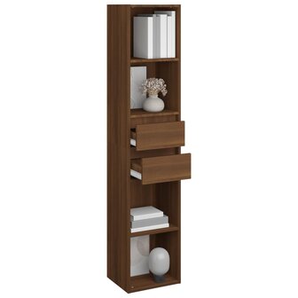 Boekenkast 36x30x171 cm bewerkt hout bruineikenkleurig 8720286954539 6