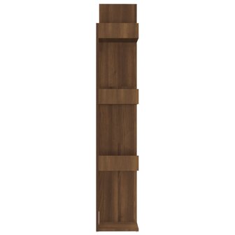 Boekenkast 86x25,5x140 cm bewerkt hout bruin eikenkleur 8720286979402 6