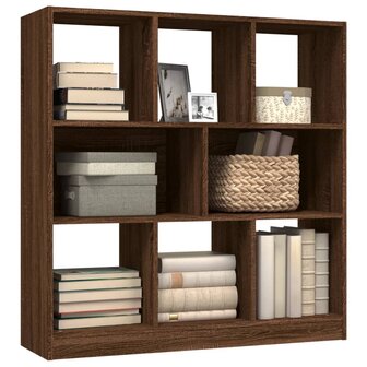 Boekenkast 97,5x29,5x100 cm bewerkt hout bruin eikenkleur 8720845694111 3