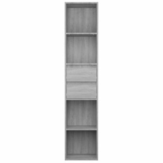 Boekenkast 36x30x171 cm bewerkt hout grijs sonoma eikenkleurig 8720286954522 3