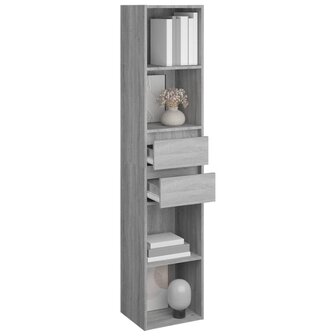 Boekenkast 36x30x171 cm bewerkt hout grijs sonoma eikenkleurig 8720286954522 6