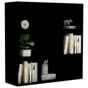 Boekenkast 98x29x97,5 cm bewerkt hout zwart 8719883869841 5