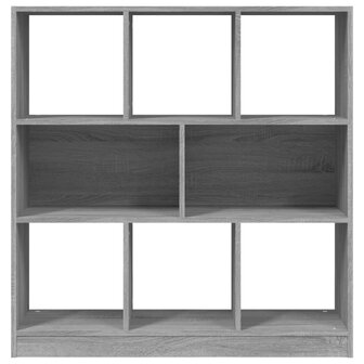 Boekenkast 97,5x29,5x100 cm bewerkt hout grijs sonoma eiken 8720845694104 4