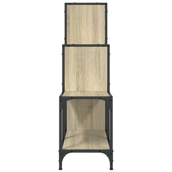 Boekenkast 92x30x102 cm bewerkt hout en metaal sonoma eiken 8721012479760 6