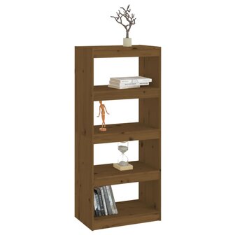 Boekenkast/kamerscherm 60x30x135,5 cm grenenhout honingbruin 8720286608715 4