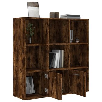 Boekenkast 98x30x98 cm gerookt eikenkleurig 8720286954300 8