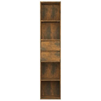 Boekenkast 36x30x171 cm bewerkt hout gerookt eikenkleurig 8720286954515 3