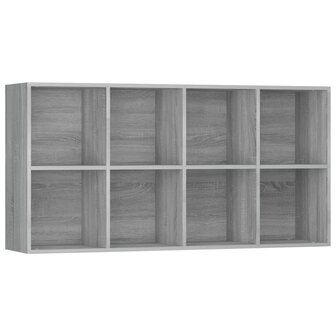 Boekenkast 66x30x130 cm bewerkt hout sonoma grijs 8720286975121 5