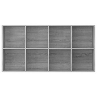 Boekenkast 66x30x130 cm bewerkt hout sonoma grijs 8720286975121 6