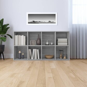 Boekenkast 66x30x130 cm bewerkt hout sonoma grijs 8720286975121 7