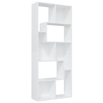 Boekenkast 67x24x161 cm bewerkt hout wit 8719883915791 2