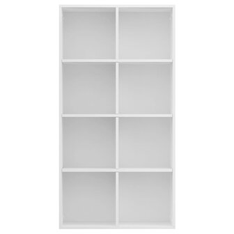 Boekenkast/dressoir 66x30x130 cm bewerkt hout wit 8719883673141 4