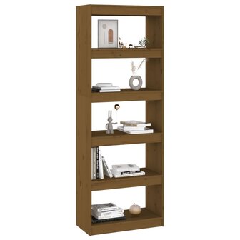 Boekenkast/kamerscherm 60x30x167,5 cm grenenhout honingbruin 8720286608760 7