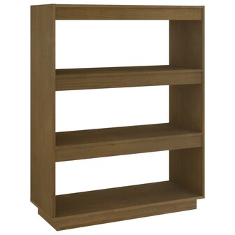 Boekenkast/kamerscherm 80x35x103 cm grenenhout honingbruin 8720286816189 2