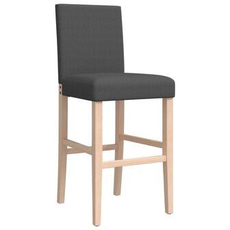 Barstoelen 2 st massief rubberhout en stof 8721012879348 4