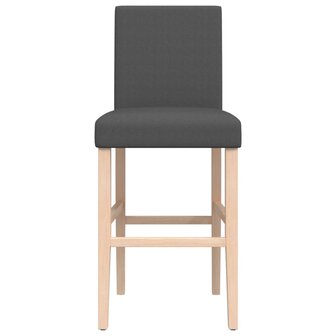 Barstoelen 2 st massief rubberhout en stof 8721012879348 5