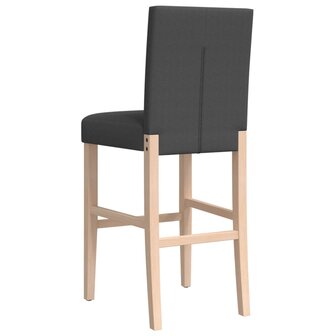 Barstoelen 2 st massief rubberhout en stof 8721012879348 7