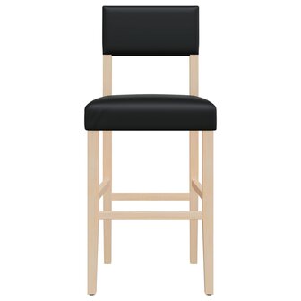 Barstoelen 2 st massief rubberhout en kunstleer 8721012879409 5