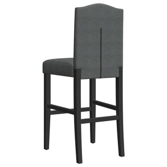 Barstoelen 2 st massief rubberhout en stof 8721012879522 7