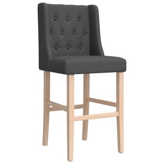 Barstoelen 2 st massief rubberhout en stof 8721012879669 4